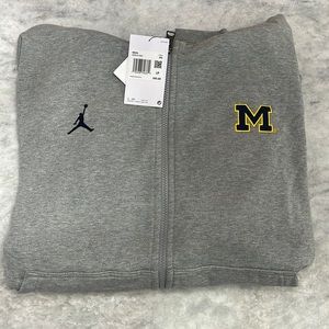 NWT Air Jordan University of Michigan hoodie - grey 2XL